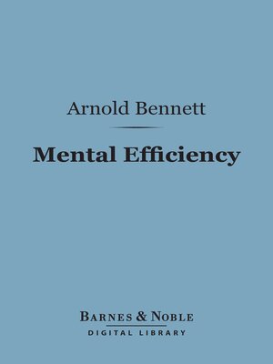 cover image of Mental Efficiency (Barnes & Noble Digital Library)